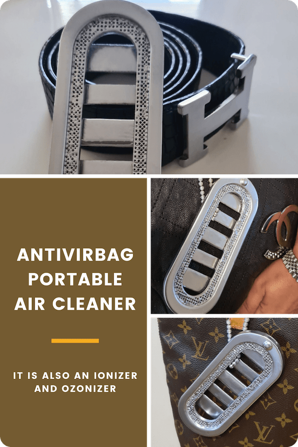 AntiVirBag portable air cleaner is also an ionizer and ozonizer