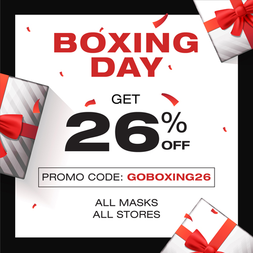 Boxing Day Sale 26% OFF All Masks All Store