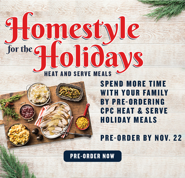 Homestyle for the Holidays Heat and Serve Meals