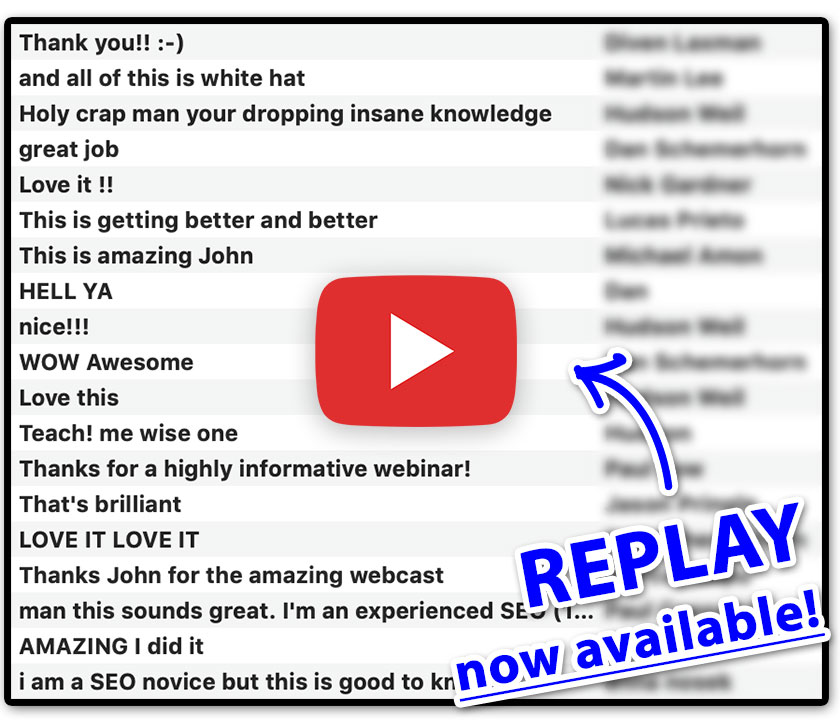 Replay of yesterday''s LIVE training is now available - Enable images...