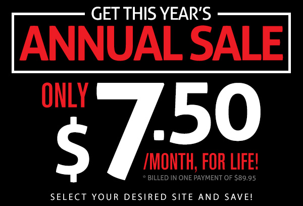 Get this years Annual Sale!