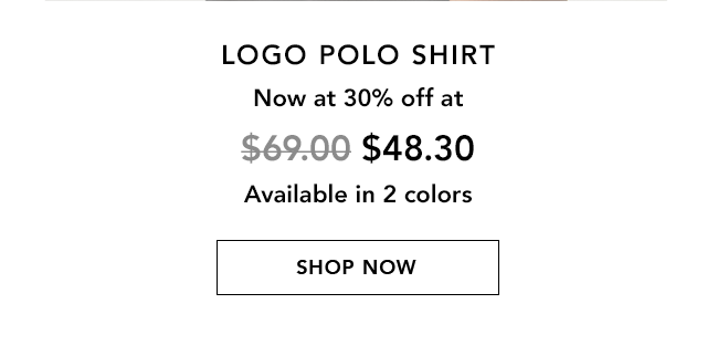 Logo Polo Shirt Now Up To 50% Off at $48.30 - Shop Mens Logo Polo Shirt