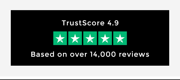 4.9 Trustscore based on over 14,000 reviews