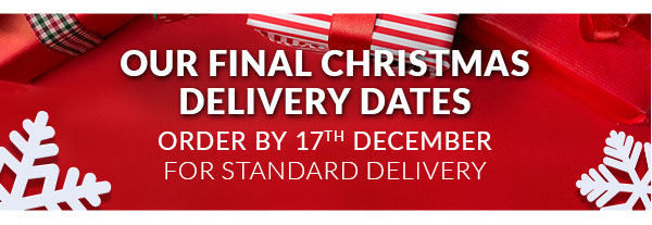 Order by 17th December for standard delivery