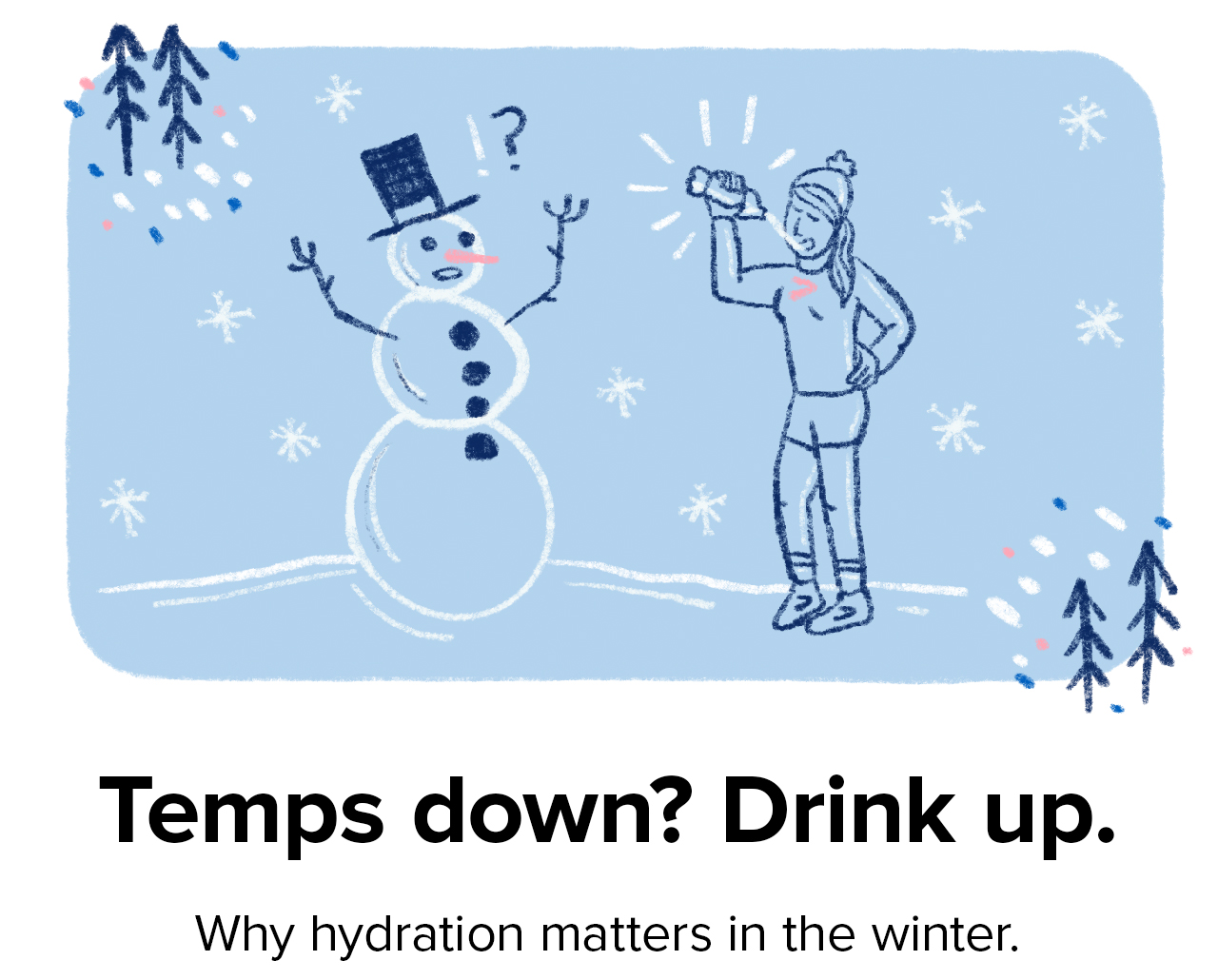 Temps down? Drink up. Why hydration matters in the winter.