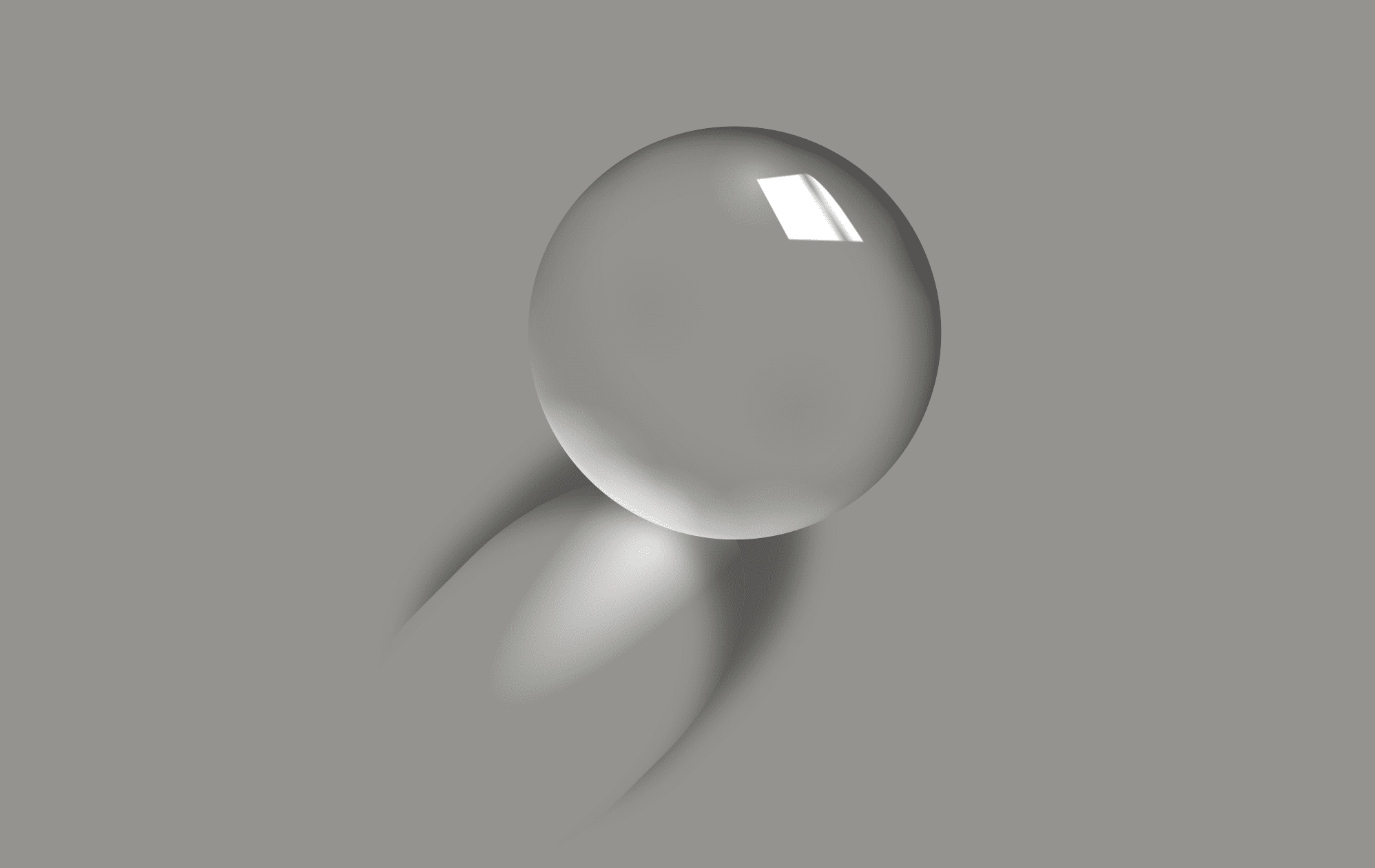 A glass sphere