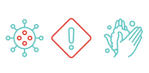 A graphic showing different ways to prevent the spread of COVID-19