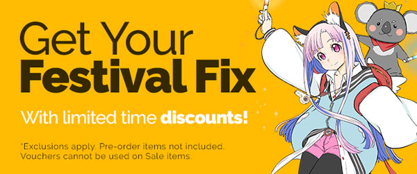 Get Your Festival Fix - Sale Starts Now! 20-50% Off!