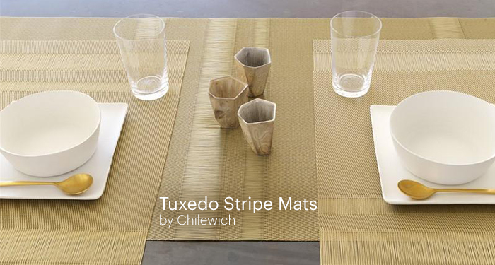 Tuxedo Stripe Placemats + Runners by Chilewich