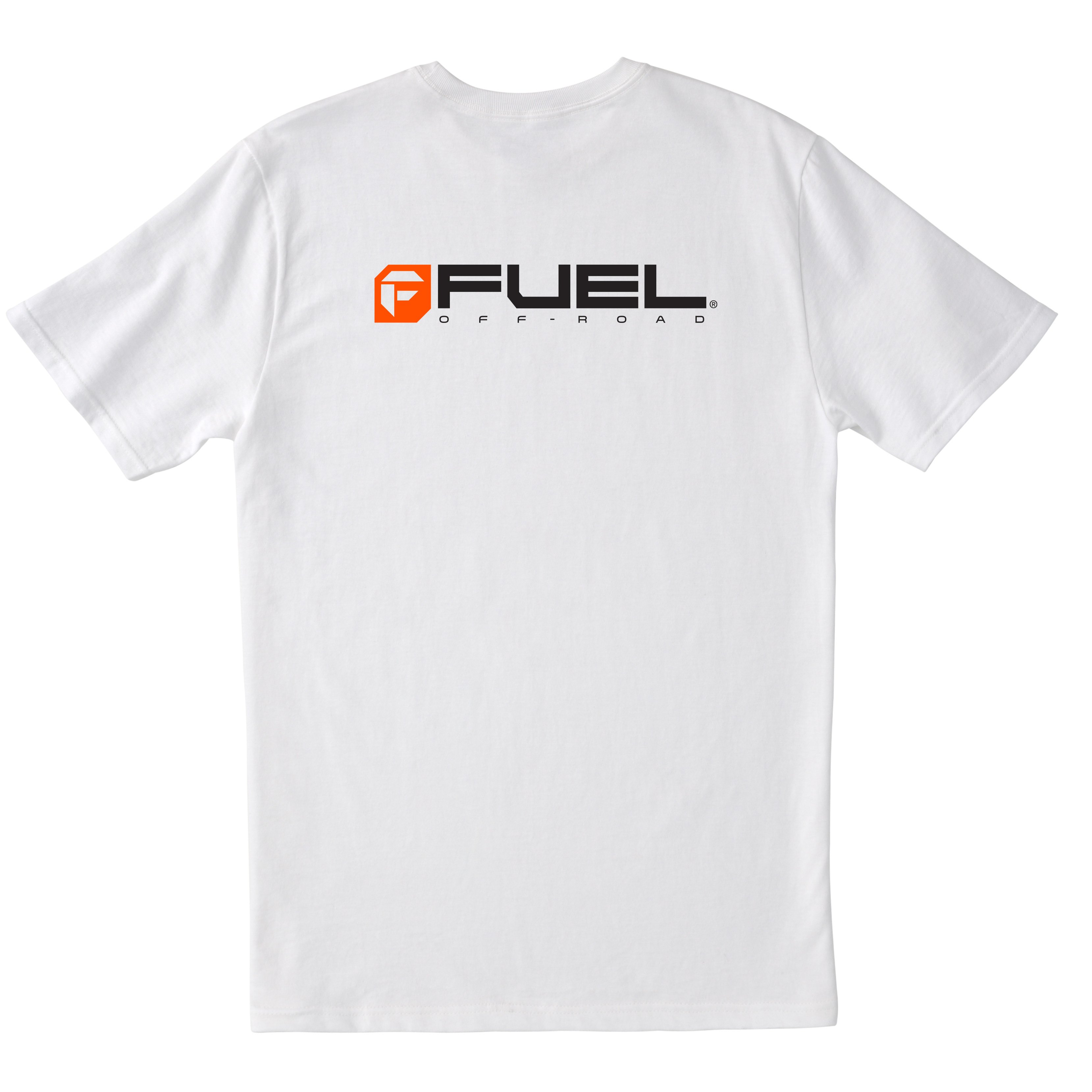 Image of Fuel Orange Logo T-Shirt - White
