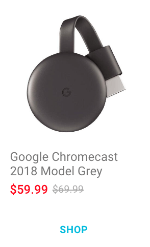 Google Chromecast 2018 Model Grey