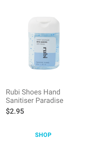 Rubi Shoes Hand Sanitiser Paradise Island