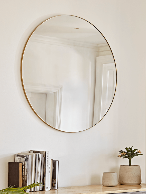 Oversized Frame Mirror - Soft Gold