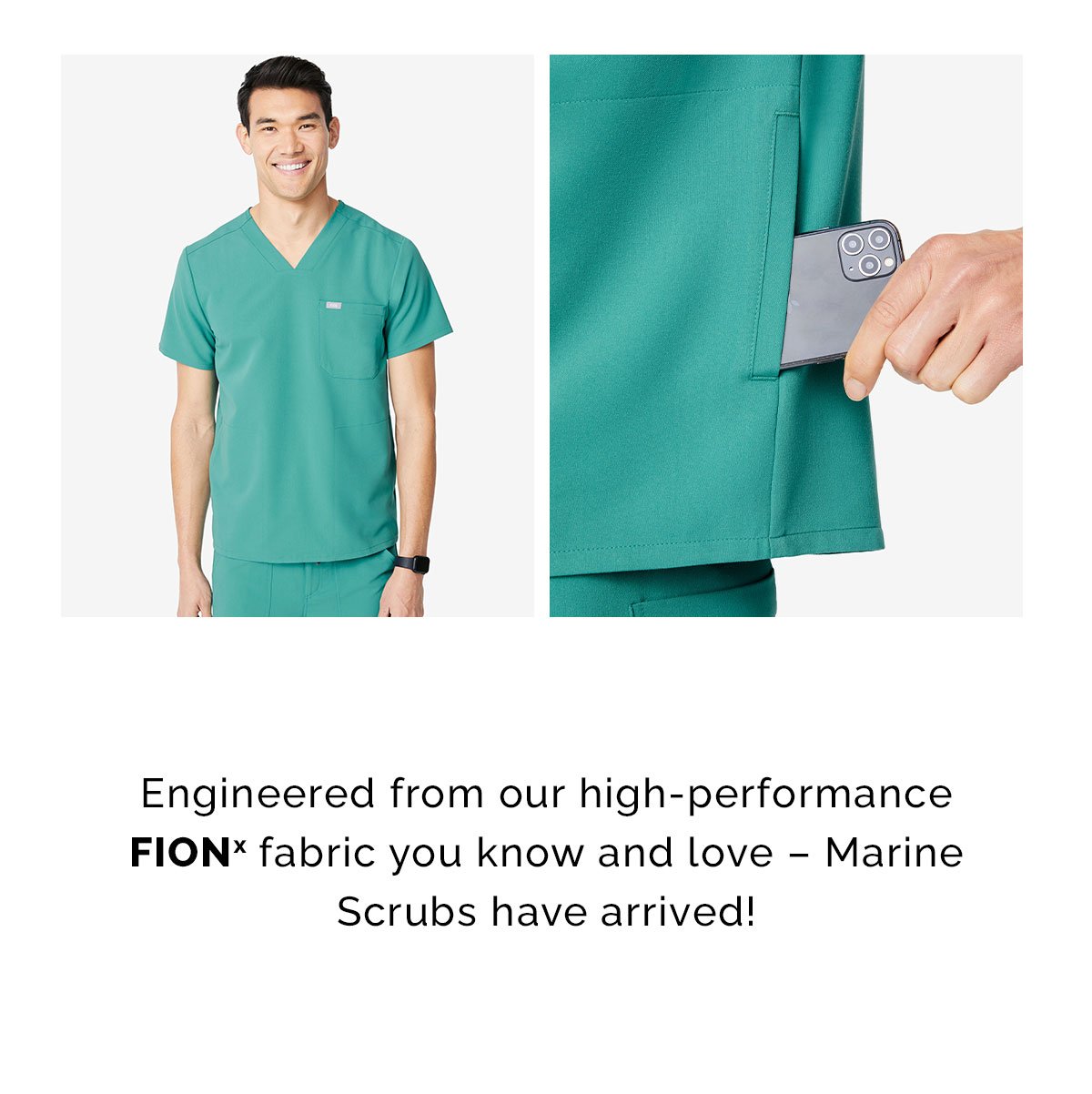 Shop FIONx Marine Scrubs!