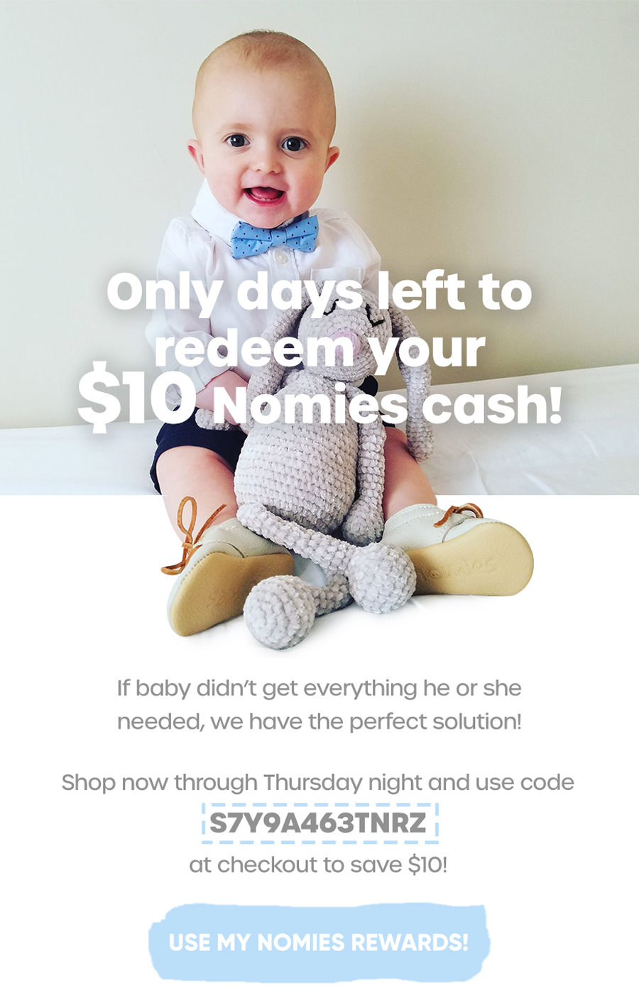 Only days left to redeem your $10 Nomies cash!