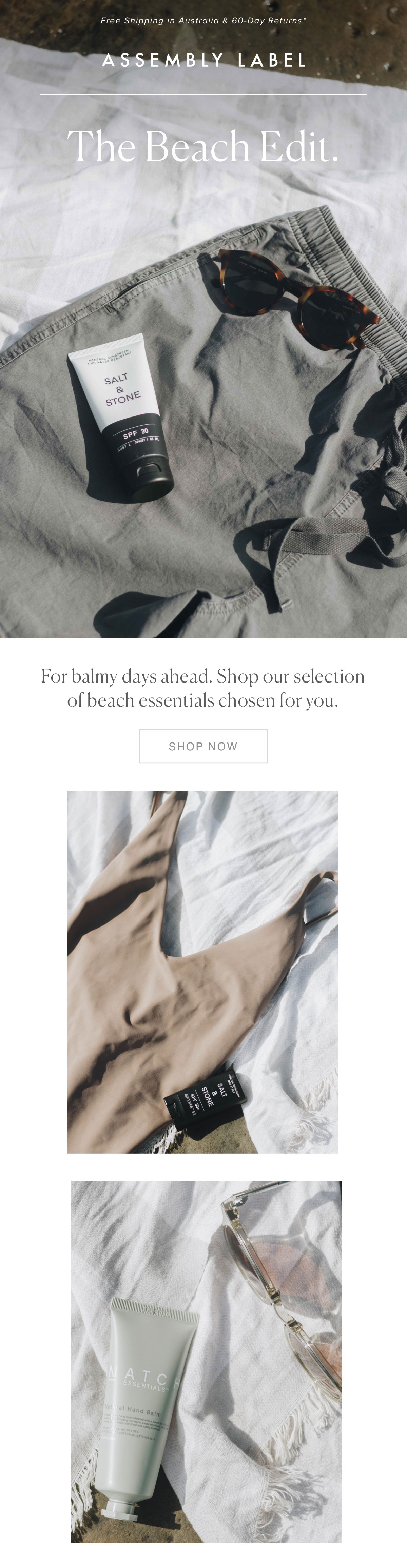 The Beach Edit | Assembly Label