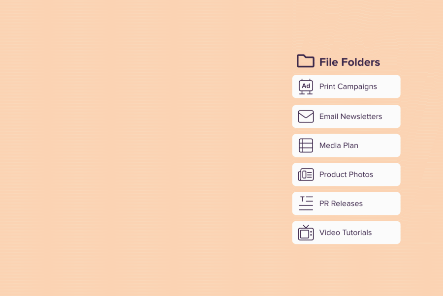 File being organized into File Folders