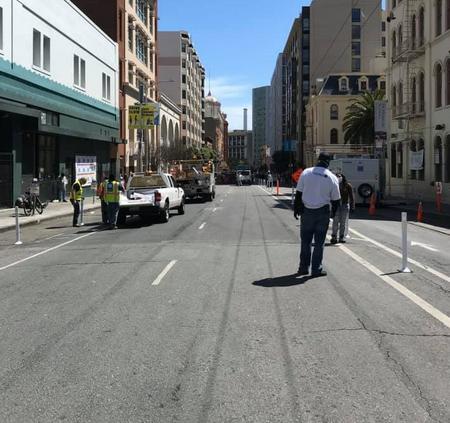City agencies agreed to close the 100 block of Golden Gate Avenue after repeated requests from community members and Supervisor Matt Haney, who represents the Tenderloin. Courtesy of St. Anthony Foundation