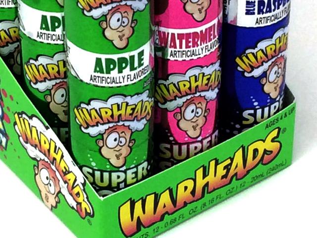 Image of Warheads Super Sour Spray - 0.68 oz - box of 12