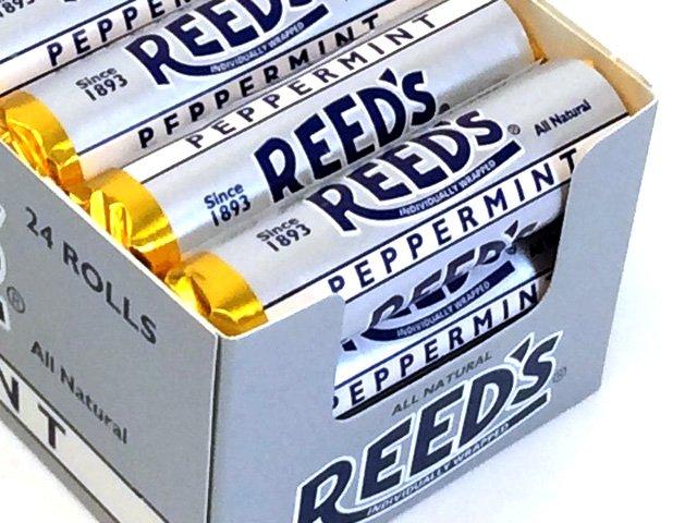 Image of Reed''s Candy Rolls - 1.01 oz peppermint - box of 24