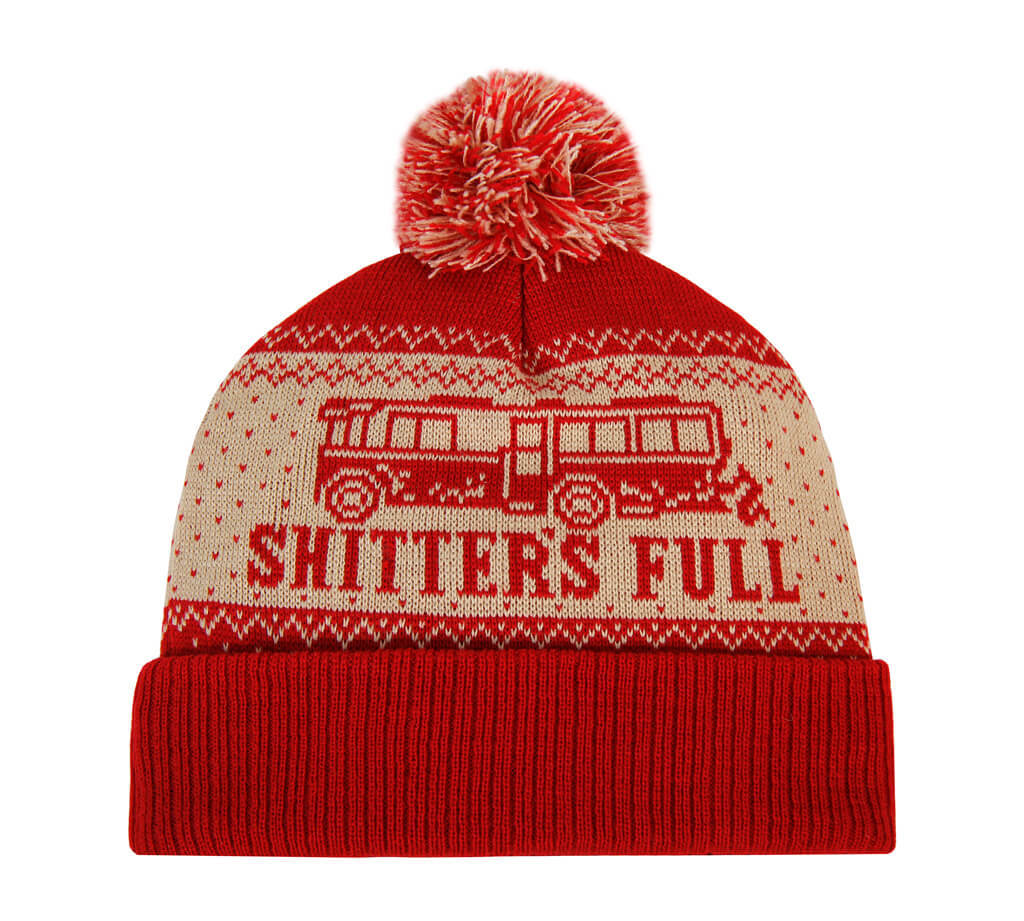 Image of Christmas Vacation Shitter''s Full Pom Beanie