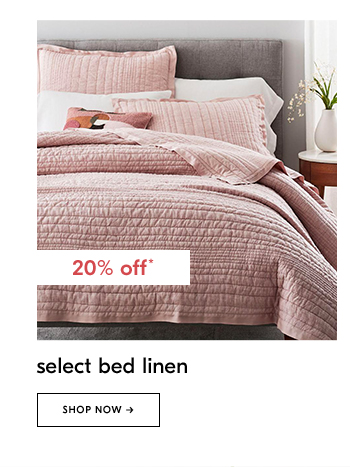 select bed linen. shop now
