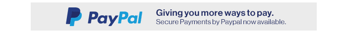 Secure payments by Paypal now available.