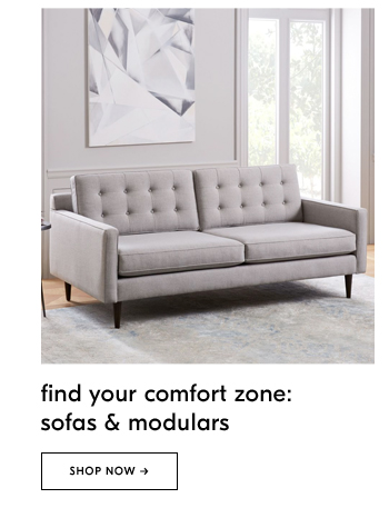find your comfort zone: sofas & modulars