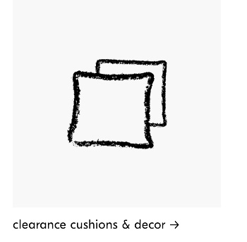 clearance cushions & decor