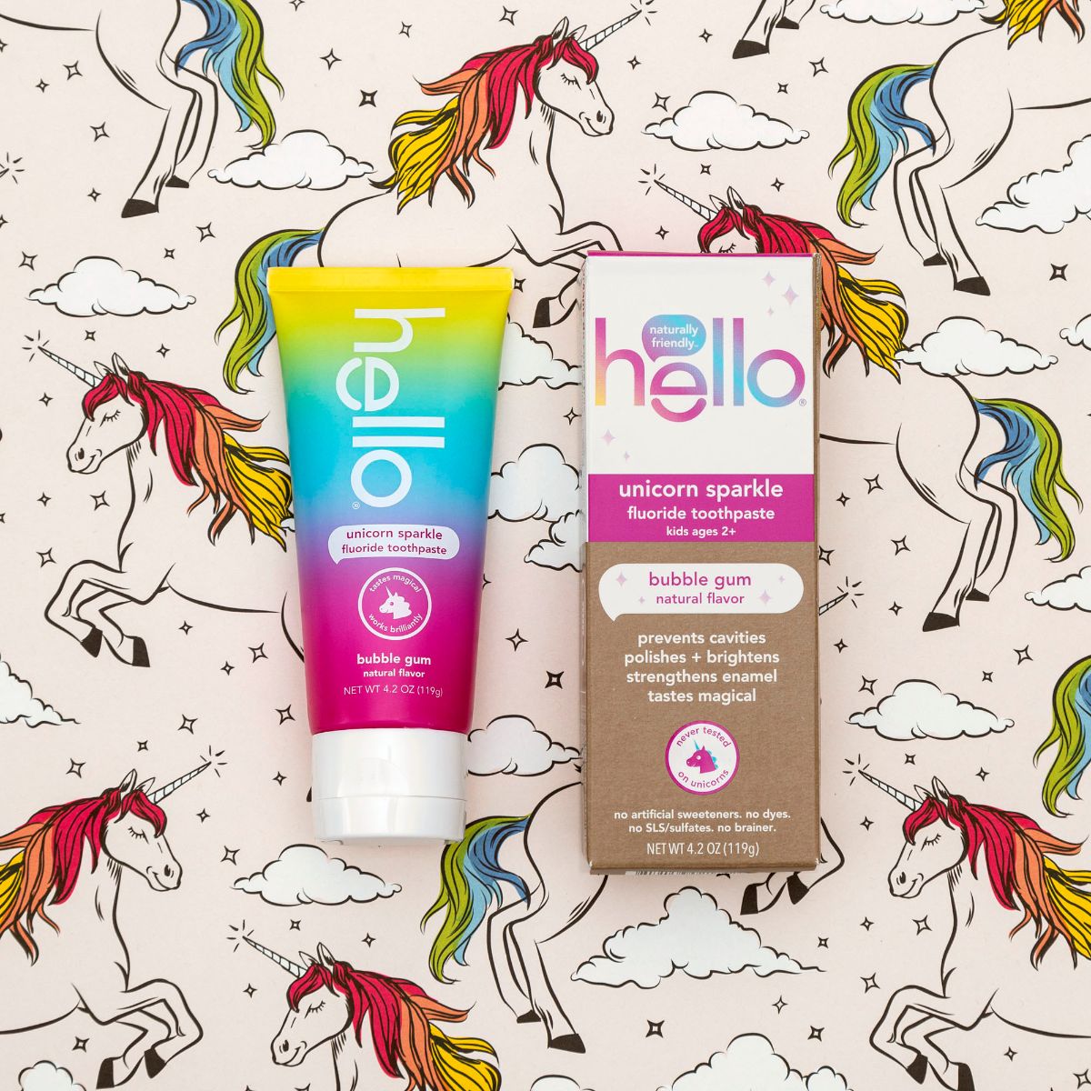 introducing kids unicorn sparkle toothpaste