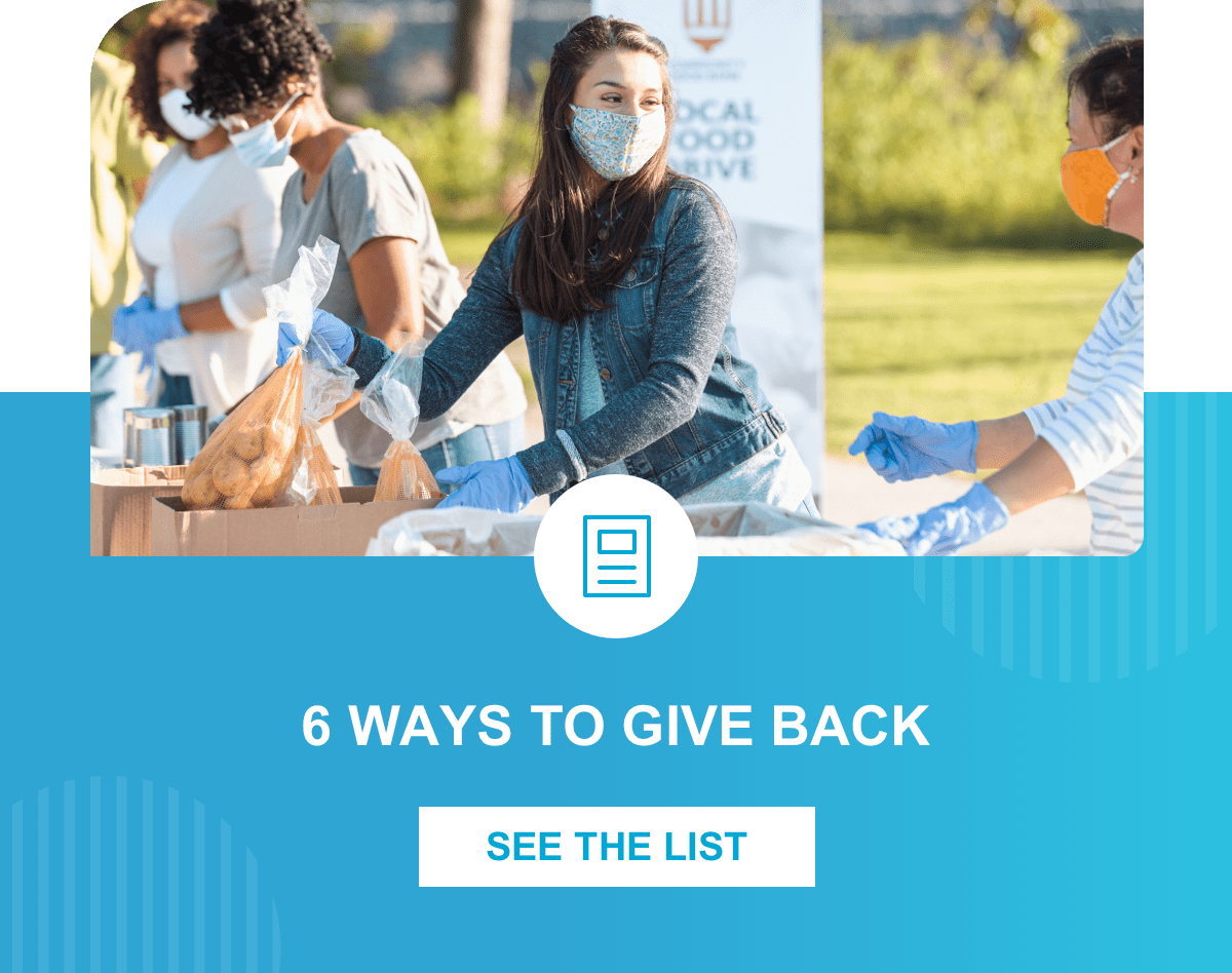 6 Ways to Give Back :: See The List