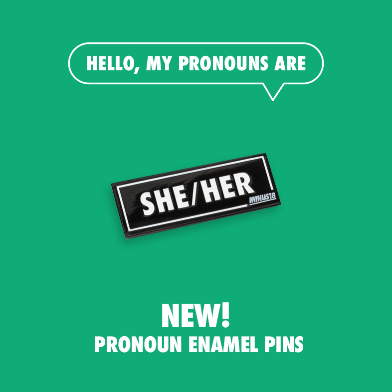 New enamel she/her pin