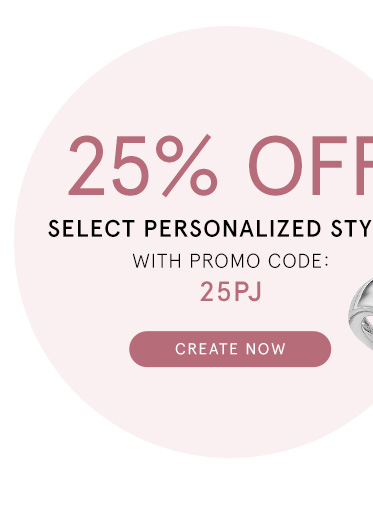 25% Off Select Personalized Styles with Promo Code 25PJ