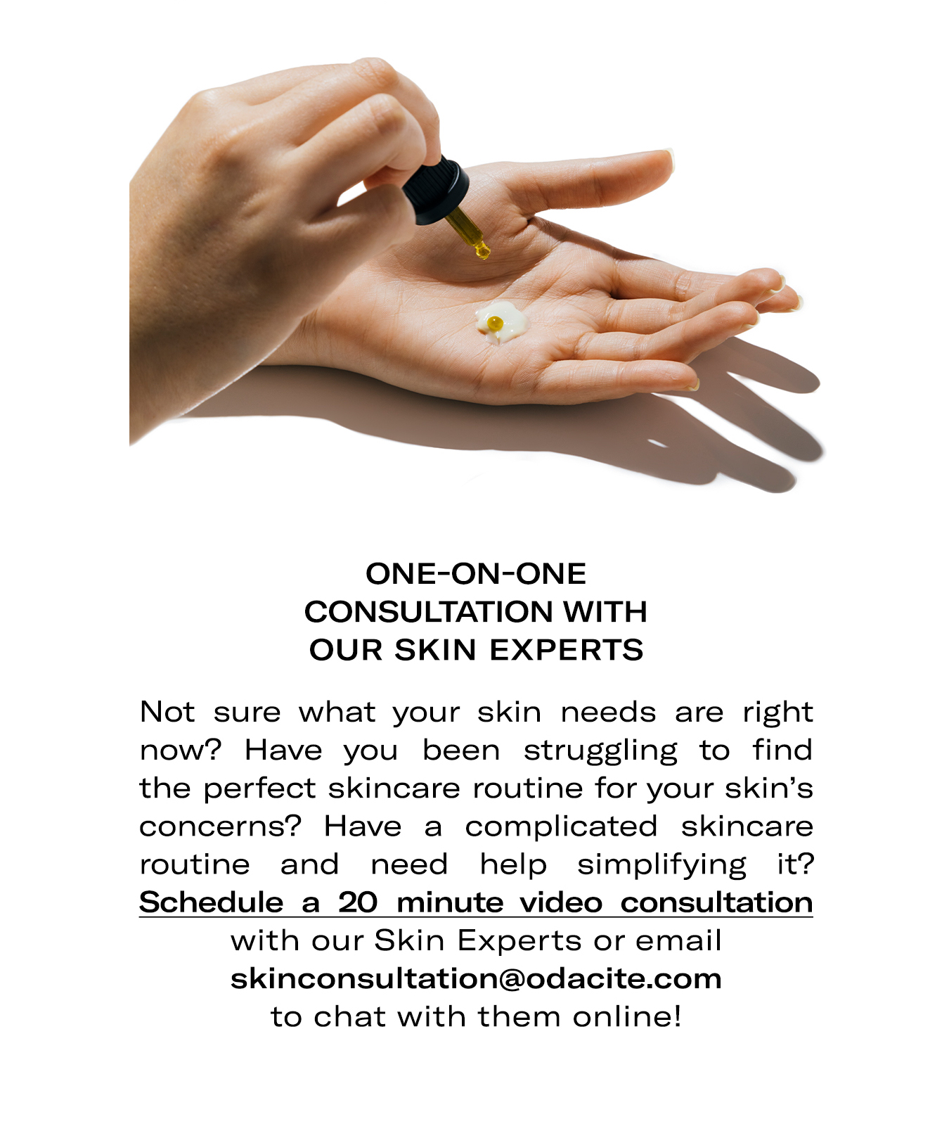 Schedule a One-On-One With Our Skin Experts