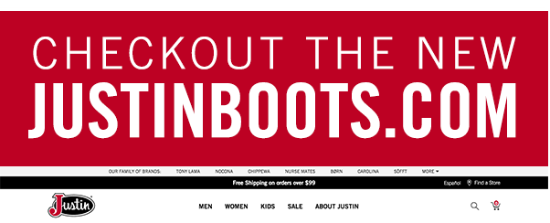 Checkotu the new Justinboots.com