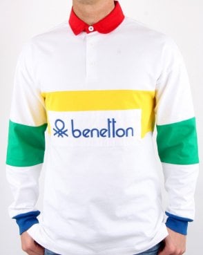 Benetton Rugby Shirt White/Multi