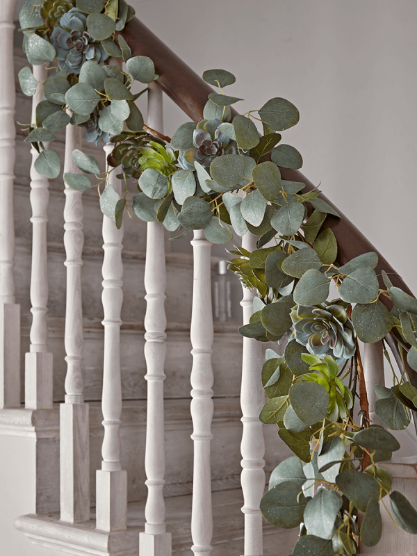 Succulent & Eucalyptus Garland