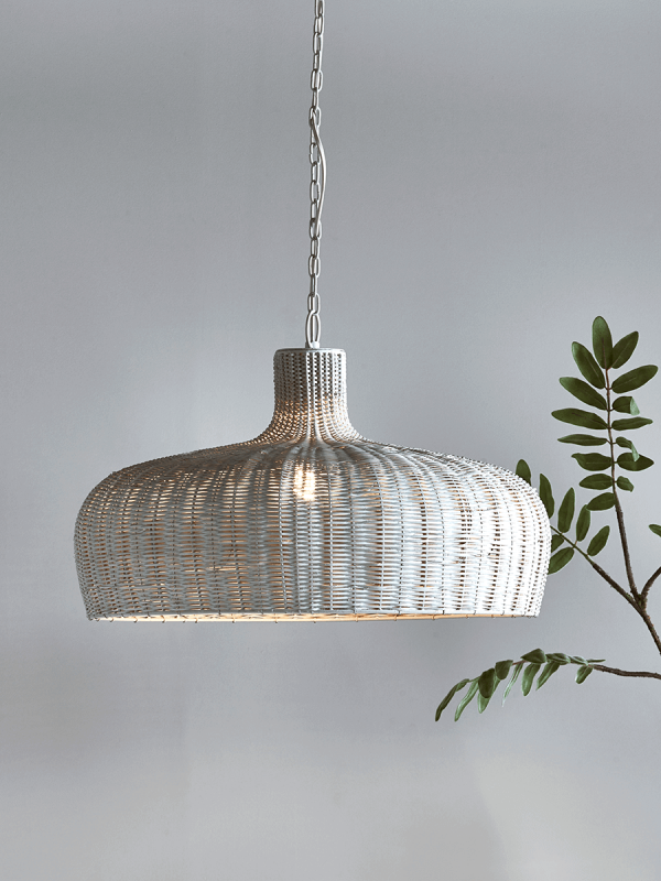 Rattan Pendant - Grey