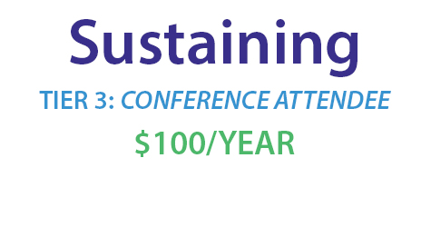 Sustaining, Tier 3: Conference Attendee, $100/yr