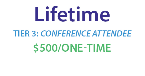 Lifetime: Tier 3: Conference Attendee, $500 one-time