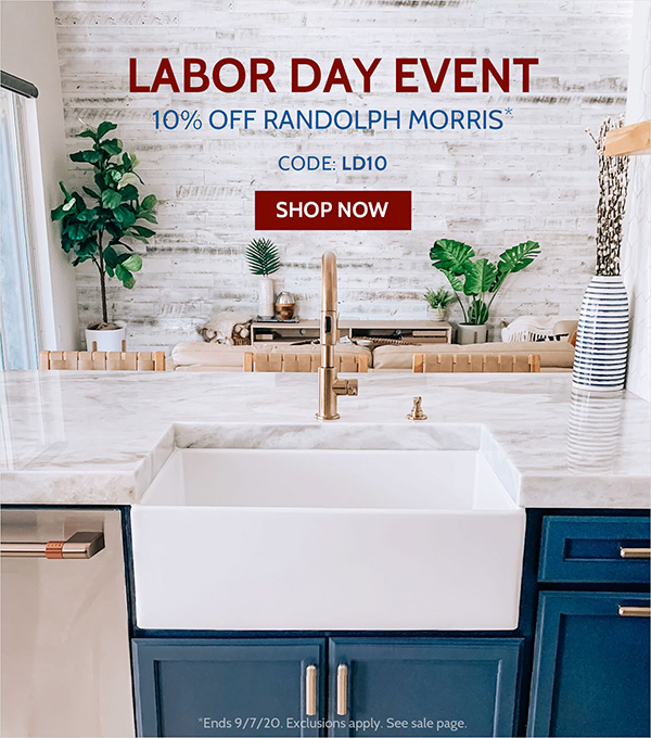 Labor Day Event. 10% off Randolph Morris with code LD10.