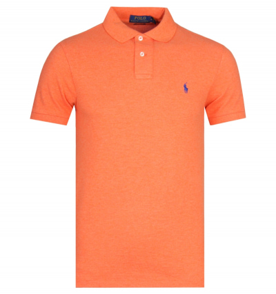 Polo Ralph Lauren Slim Fit Orange Polo Shirt