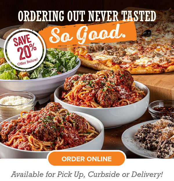 Order out never tested so good - Save 20%. Click to order online