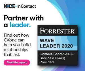 NICE inContact Forrester Wave advert