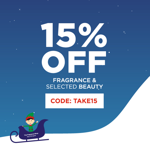 Last Chance for Xmas! Save 15% on fragrance until 9am Saturday