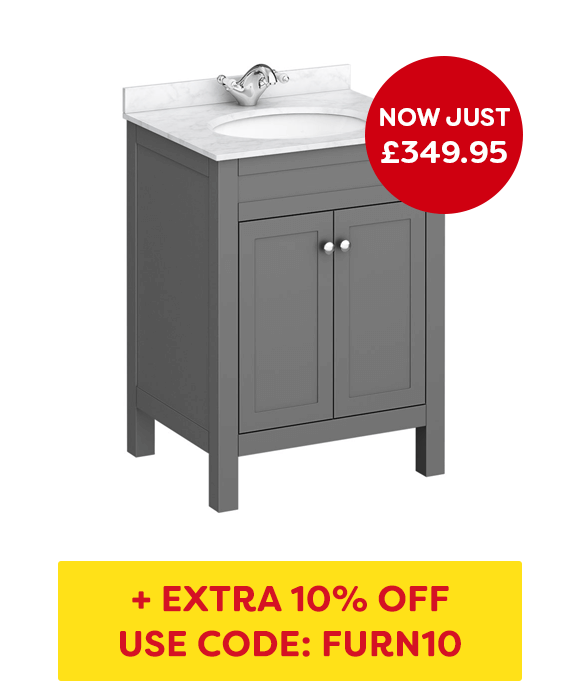 Trafalgar Grey Vanity Unit