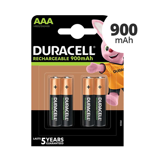 Duracell Ultra Rechargeable 900mAh AAA Batteries 4 Pack - Only ?8.49