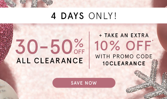 Take an Extra 10% Off Clearance with Promo Code 10CLEARANCE