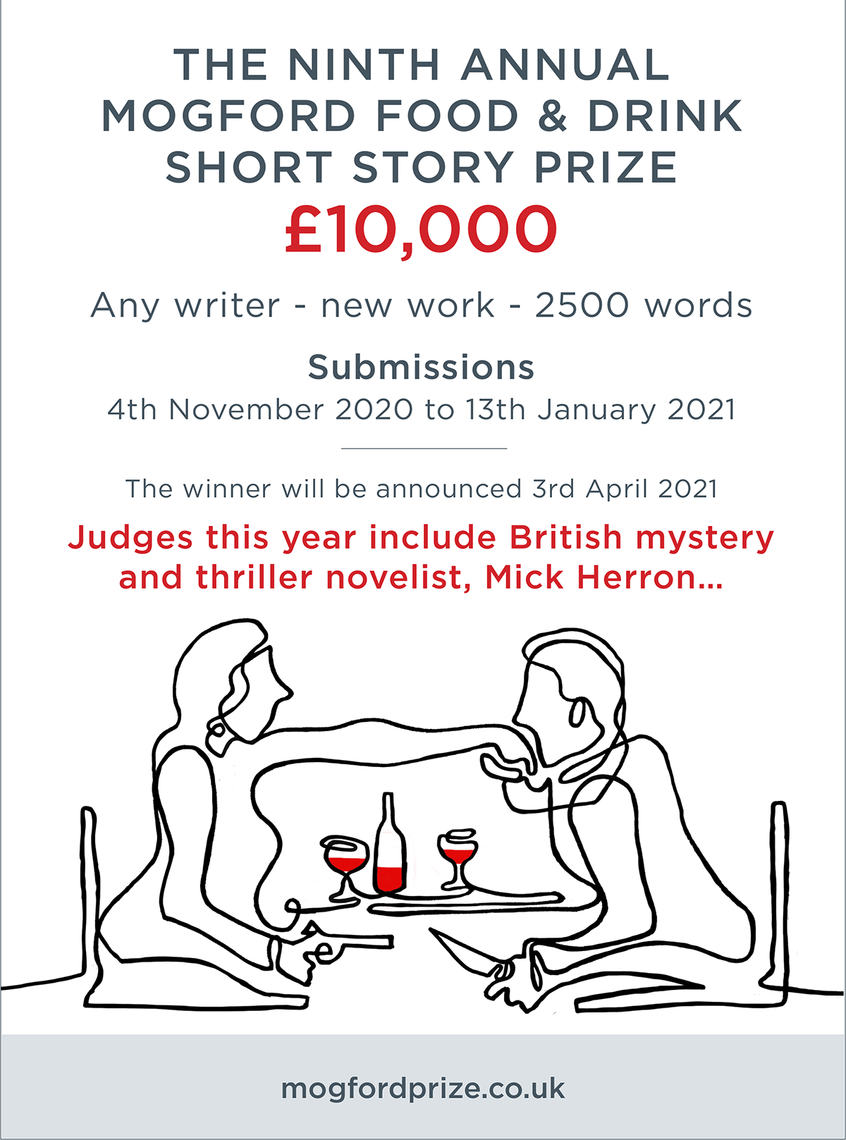 The Ninth Annual Mogford Food & Drink Short Story Prize