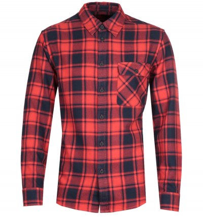 Nudie Jeans Co Sten Flannel Red Checked Shirt